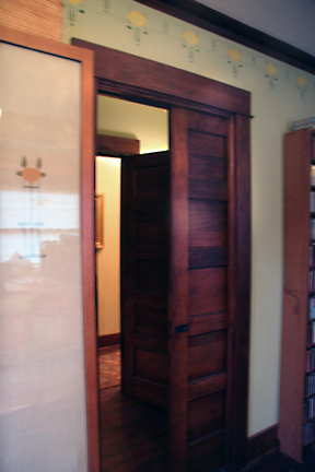 Studio pocket doors, after